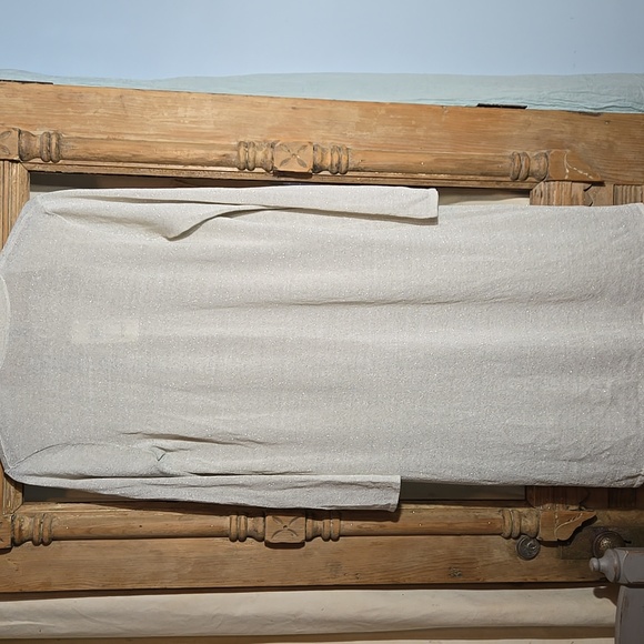 Eileen Fisher Fine Organic Linen Crepe Sparkle Long Sleeve Cardigan Size Small - Picture 8 of 11